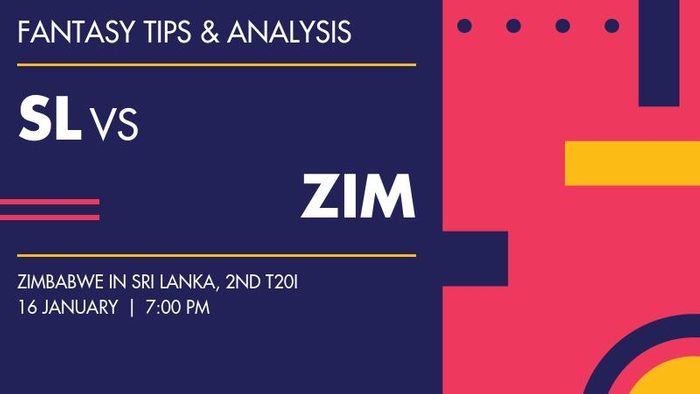 SL vs ZIM (Sri Lanka vs Zimbabwe), 2nd T20I