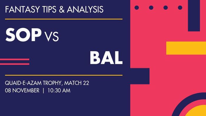 SOP vs BAL (Southern Punjab vs Balochistan), Match 22