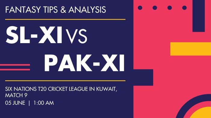 SL-XI vs PAK-XI (Sri Lanka XI vs Pakistan XI), Match 9
