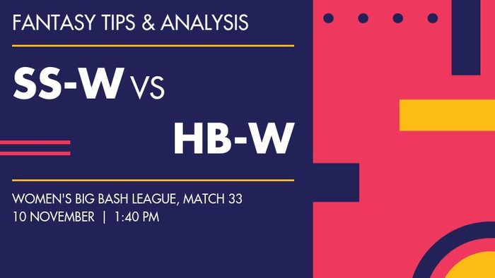 SS-W vs HB-W (Sydney Sixers Women vs Hobart Hurricanes Women), Match 33