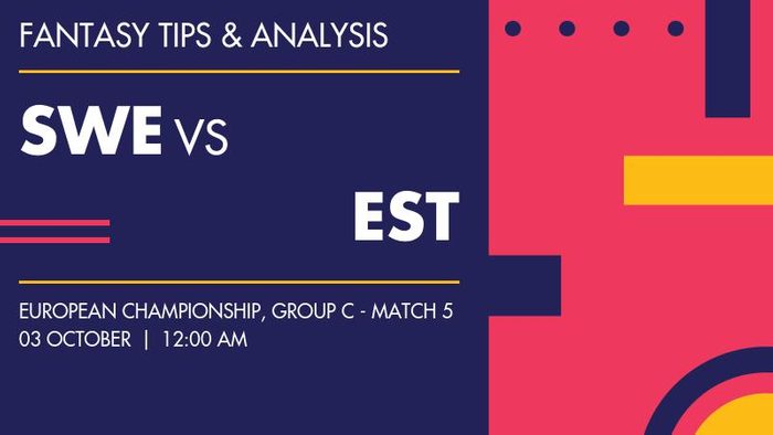 SWE vs EST (Sweden vs Estonia), Group C - Match 5