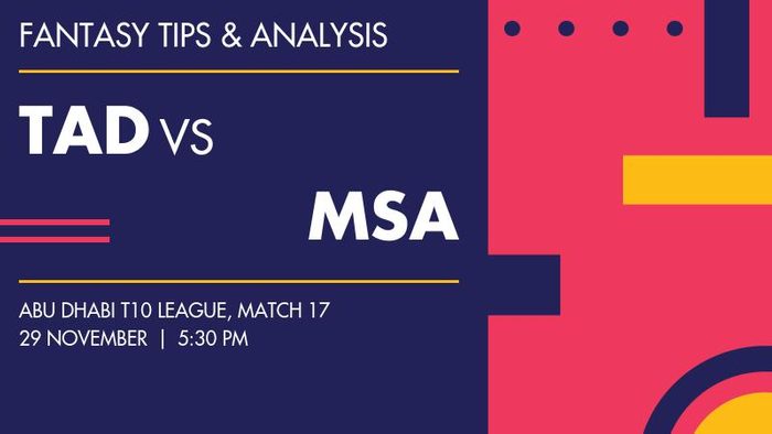 TAD vs MSA (Team Abu Dhabi vs Morrisville Samp Army), Match 17