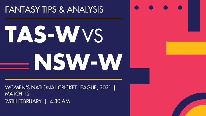 TAS-W vs NSW-W, Match 12