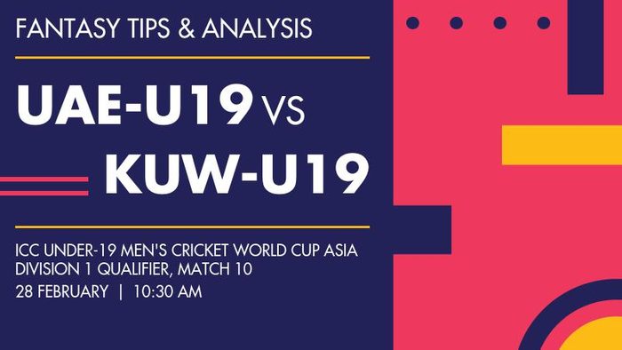 UAE-U19 vs KUW-U19 (United Arab Emirates Under-19 vs Kuwait Under-19), Match 10