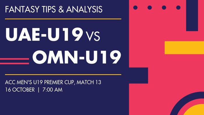UAE-U19 vs OMN-U19 (United Arab Emirates Under-19 vs Oman Under-19), Match 13