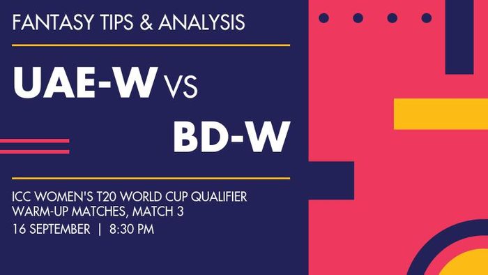 UAE-W vs BD-W (United Arab Emirates Women vs Bangladesh Women), Match 3