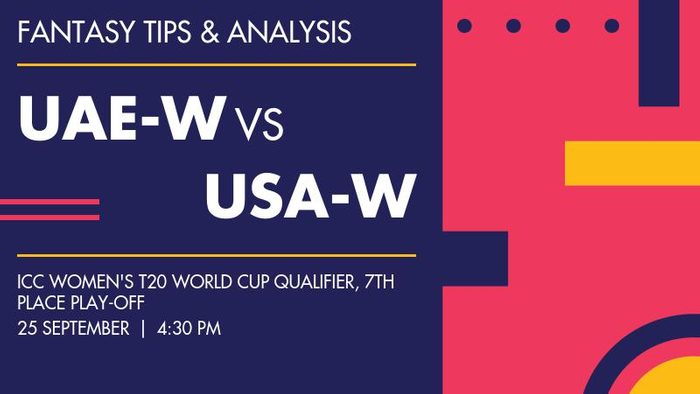 UAE-W vs USA-W (United Arab Emirates Women vs USA Women), 7th Place Play-off