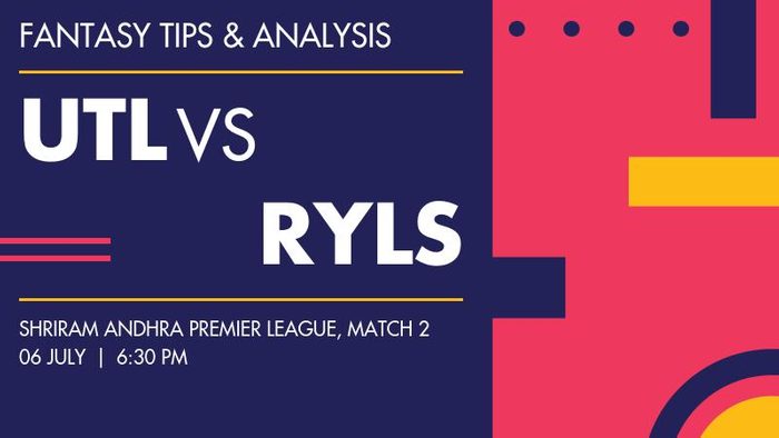 UTL vs RYLS (Uttarandhra Lions vs Rayalaseema Kings), Match 2