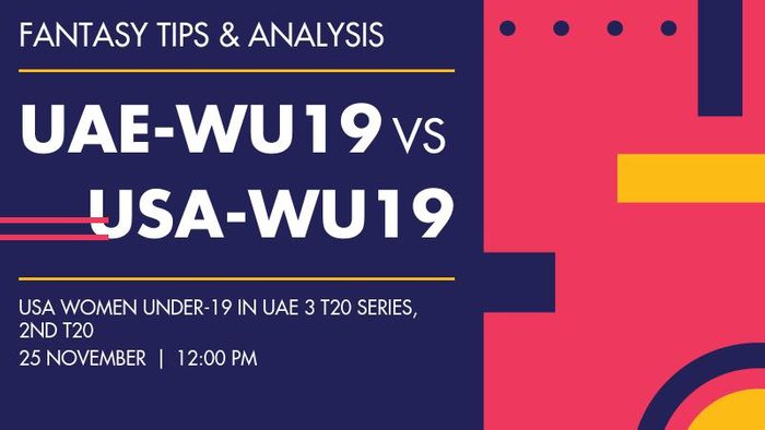 UAE-WU19 vs USA-WU19 (United Arab Emirates Women Under-19 vs United States Women Under-19), 2nd T20