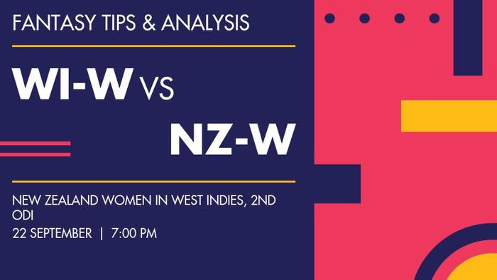 WI-W vs NZ-W (West Indies Women vs New Zealand Women), 2nd ODI