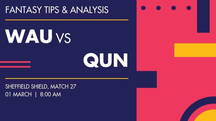 WAU vs QUN (Western Australia vs Queensland), Match 27
