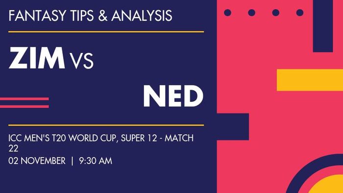 ZIM vs NED (Zimbabwe vs Netherlands), Super 12 - Match 22