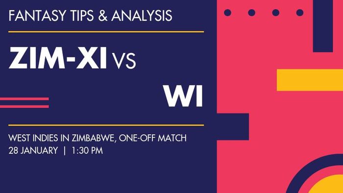 ZIM-XI vs WI (Zimbabwe XI vs West Indies), One-off Match