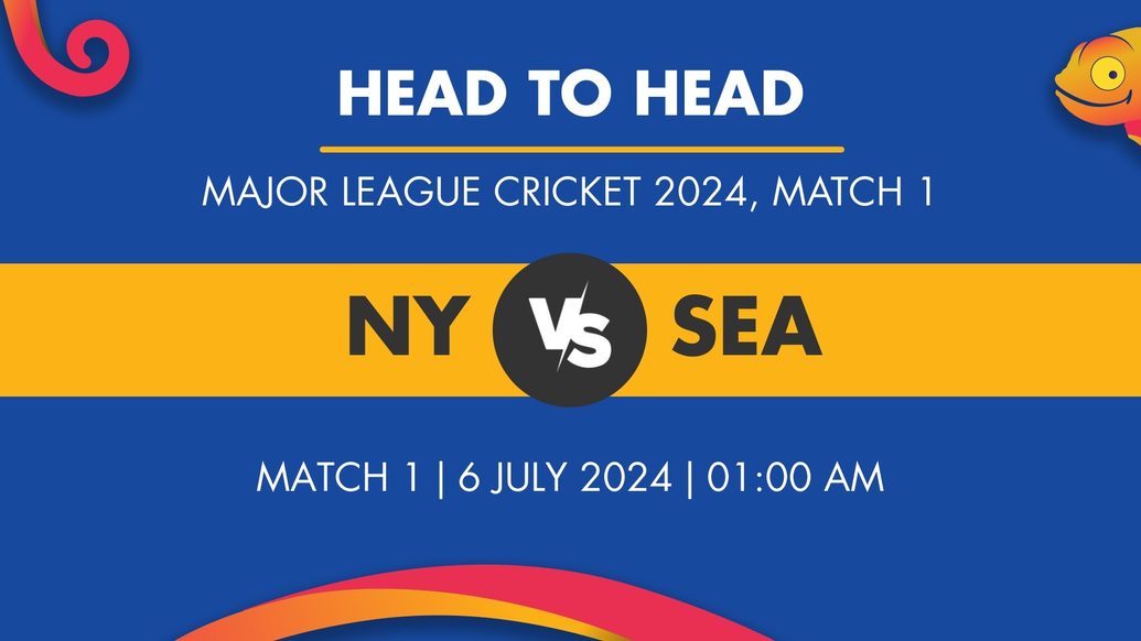 NY vs SEA Player Stats for Match 1, NY vs SEA Prediction Who Will Win Today's Major League Cricket Match Between MI New York and Seattle Orcas
