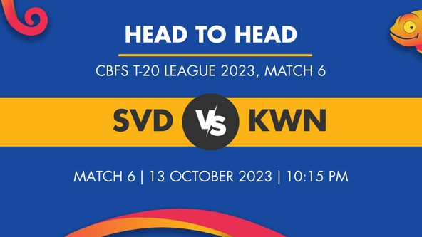 SVD vs KWN Player Stats for Match 6, SVD vs KWN Prediction Who Will Win Today's CBFS T-20 League Match Between Seven Districts and Karwan Cricket Club