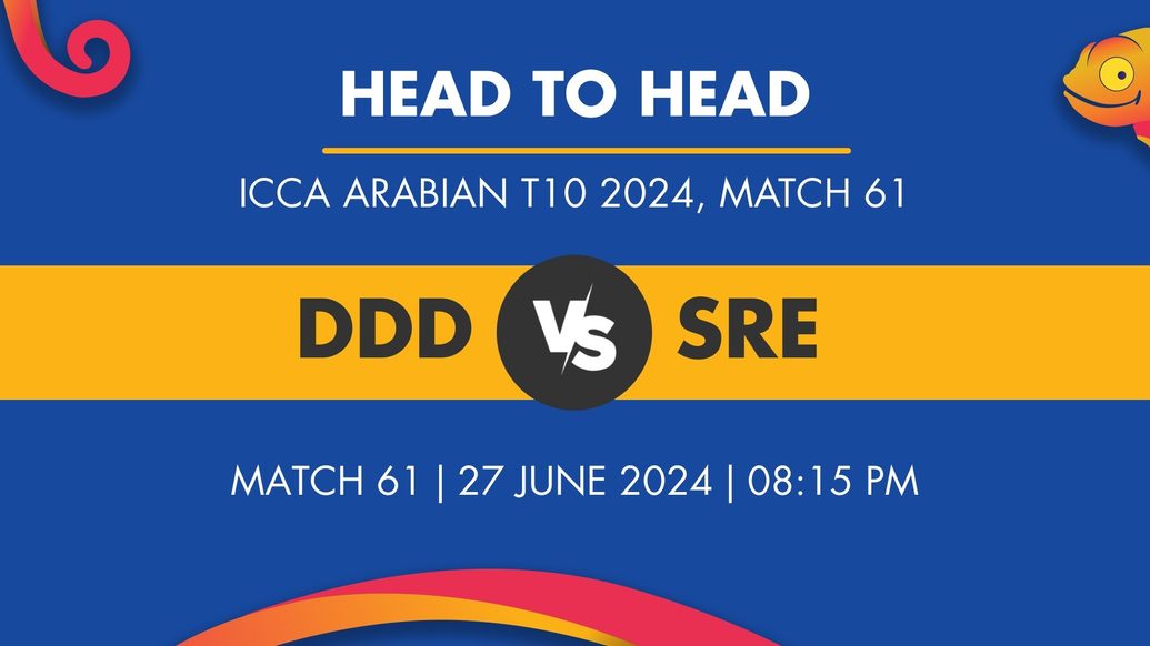 DDD vs SRE Player Stats for Match 61, DDD vs SRE Prediction Who Will Win Today's ICCA Arabian T10 Match Between Dubai Dare Devils and Spades Real Estate