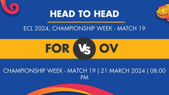 FOR vs OV Player Stats for Championship Week - Match 19, FOR vs OV Prediction Who Will Win Today's ECL Match Between Forfarshire and Old Victorians