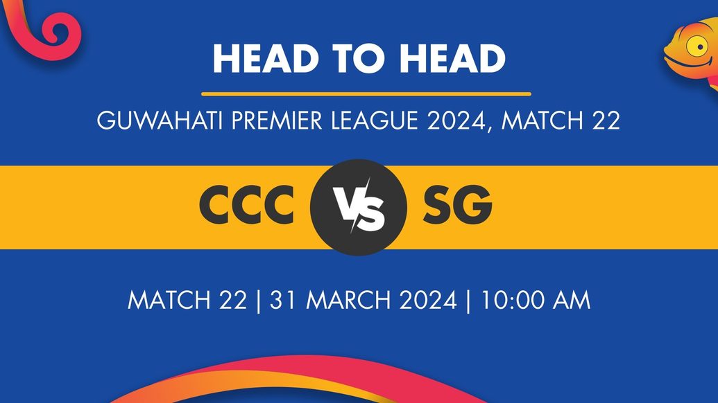 CCC vs SG Player Stats for Match 22, CCC vs SG Prediction Who Will Win Today's Guwahati Premier League Match Between City Cricket Club and SG Club