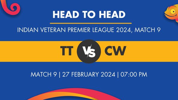 TT vs CW Player Stats for Match 9, TT vs CW Prediction Who Will Win Today's Indian Veteran Premier League Match Between Telangana Tigers and Chhattisgarh Warriors