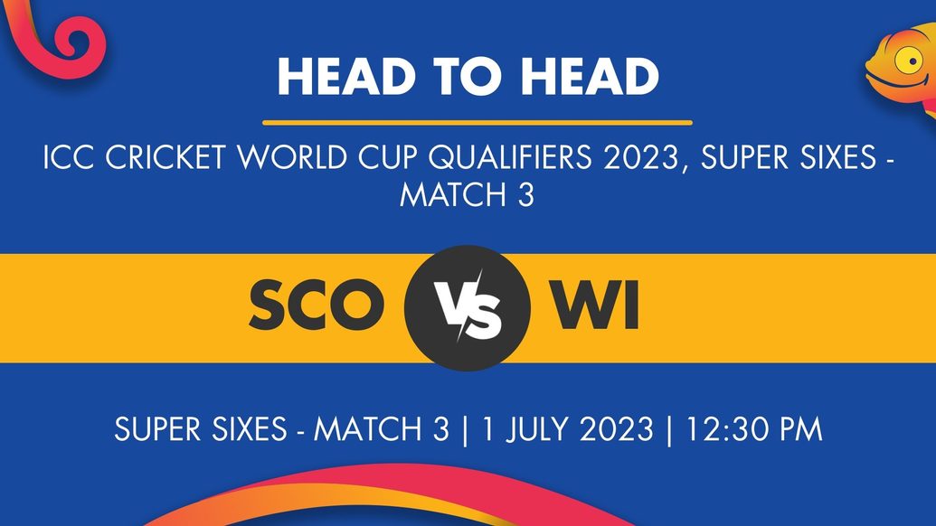 SCO vs WI Player Stats for Super Sixes - Match 3, SCO vs WI Prediction Who Will Win Today's ICCWC Qualifiers Match Between Scotland and West Indies