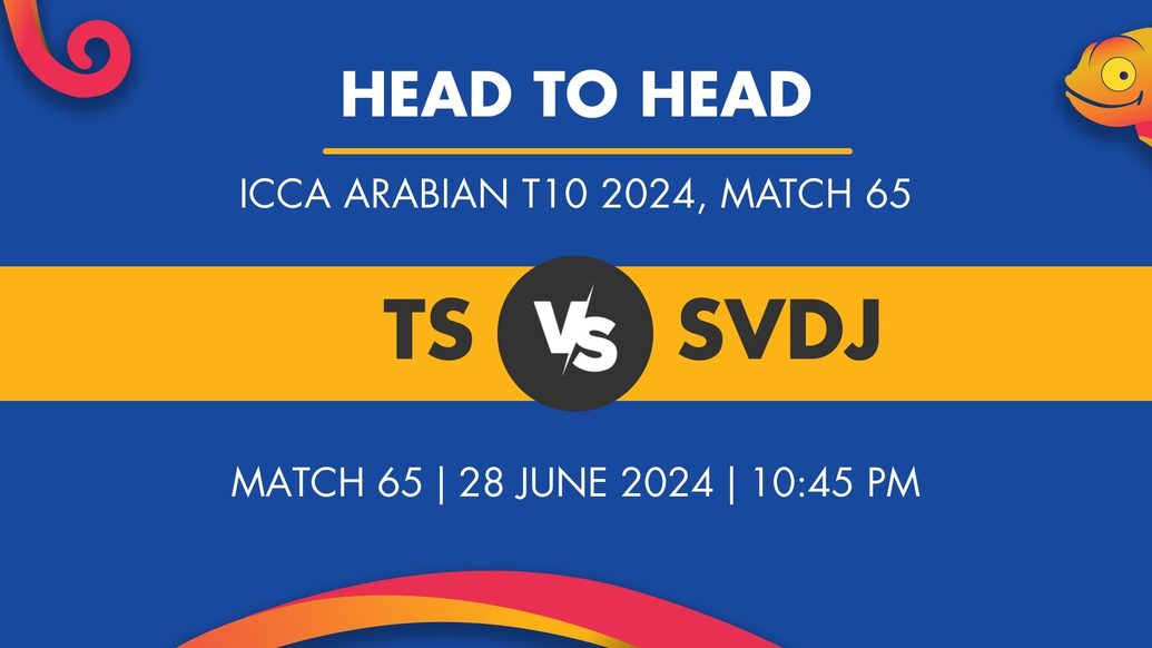 TS vs SVDJ Player Stats for Match 65, TS vs SVDJ Prediction Who Will Win Today's ICCA Arabian T10 Match Between Top Stars and Seven Districts Hybrid