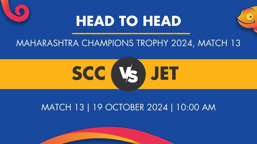 SCC vs JET Player Stats for Match 13, SCC vs JET Prediction Who Will Win Today's Maharashtra Champions Trophy Match Between Stars Cricket Club and Jets CC