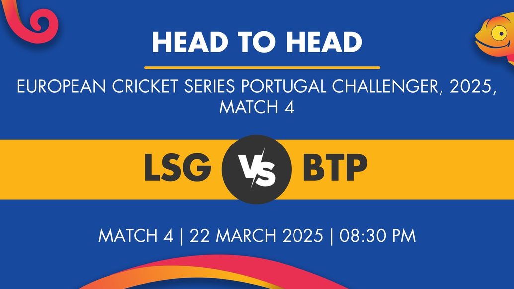 LSG vs BTP Player Stats for Match 4, LSG vs BTP Prediction Who Will Win Today's European Cricket Series Portugal, Challenger Match Between Lisbon Super Giants and Brothers XI Portugal