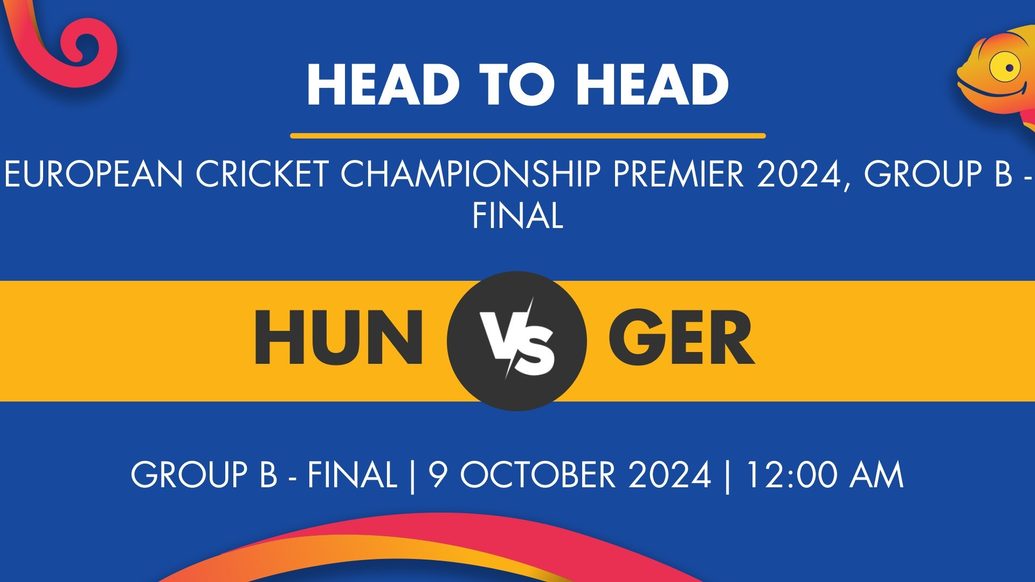 HUN vs GER Player Stats for Group B - Final, HUN vs GER Prediction Who Will Win Today's European Cricket Championship Premier Match Between Hungary and Germany
