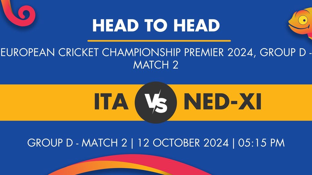 ITA vs NED-XI Player Stats for Group D - Match 2, ITA vs NED-XI Prediction Who Will Win Today's European Cricket Championship Premier Match Between Italy and Netherlands XI