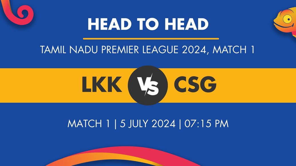 LKK vs CSG Player Stats for Match 1, LKK vs CSG Prediction Who Will Win Today's TNPL Match Between Lyca Kovai Kings and Chepauk Super Gillies