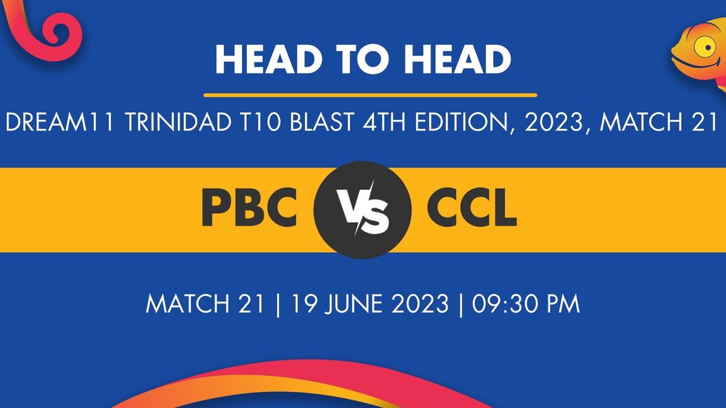 PBC vs CCL Player Stats for Match 21, PBC vs CCL Prediction Who Will Win Today's Dream11 Trinidad T10 Blast, 4th Edition Match Between Parakeet Buccaneers and Samp Army Cocrico Cavaliers