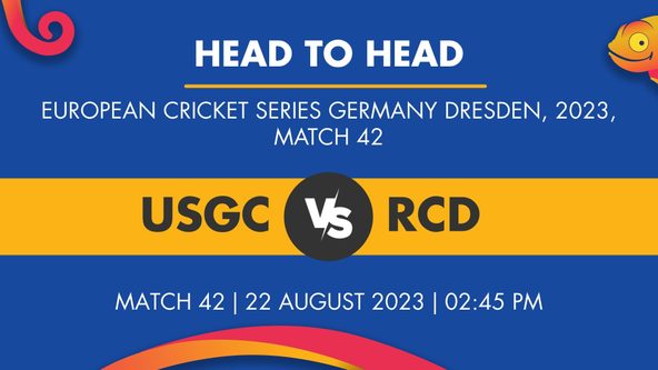 USGC vs RCD Player Stats for Match 42, USGC vs RCD Prediction Who Will Win Today's European Cricket Series Germany, Dresden Match Between USG Chemnitz and RC Dresden