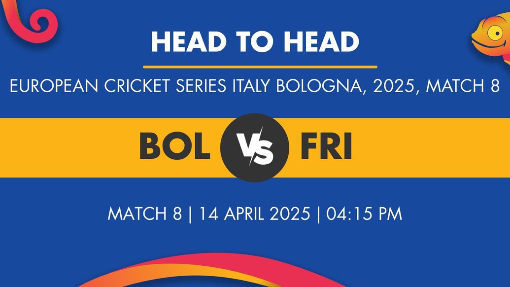 BOL vs FRI Player Stats for Match 8, BOL vs FRI Prediction Who Will Win Today's European Cricket Series Italy, Bologna Match Between Bologna and Friends XI