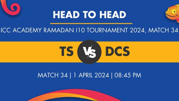 TS vs DCS Player Stats for Match 34, TS vs DCS Prediction Who Will Win Today's ICC Academy Ramadan I10 Tournament Match Between Top Stars and DCC Starlets