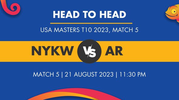 NYKW vs AR Player Stats for the Match 5, NYKW vs AR Prediction Who Will Win Today's USA Masters T10 Match Between New York Warriors and Atlanta Riders
