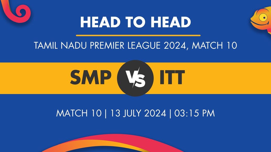 SMP vs ITT Player Stats for Match 10, SMP vs ITT Prediction Who Will Win Today's TNPL Match Between Siechem Madurai Panthers and IDream Tiruppur Tamizhans