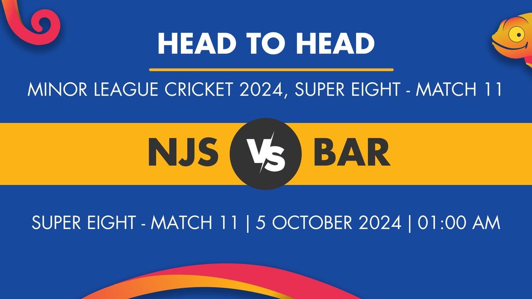 NJS vs BAR Player Stats for Super Eight - Match 11, NJS vs BAR Prediction Who Will Win Today's Minor League Cricket Match Between New Jersey Stallions and Baltimore Royals