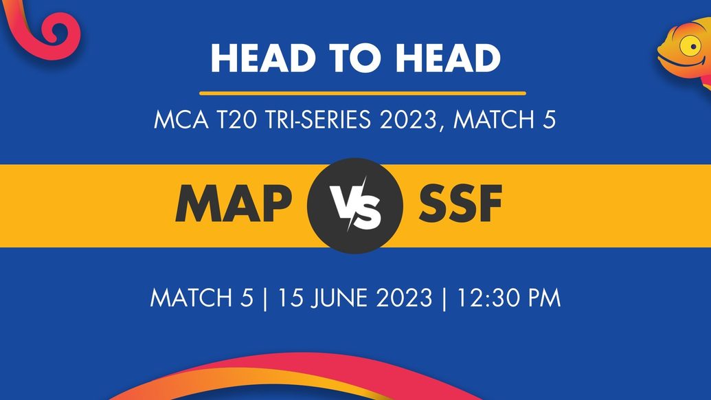 MAP vs SSF Player Stats for Match 5, MAP vs SSF Prediction Who Will Win Today's MCA T20 Tri-Series Match Between MCA President XI and SSF Panthers