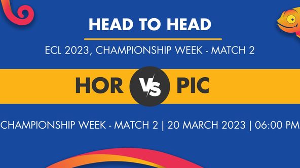 HOR vs PIC Player Stats for Championship Week - Match 2 - Who Will Win Today's ECL Match Between Hornchurch and Pak I Care Badalona
