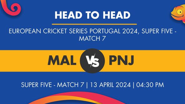 MAL vs PNJ Player Stats for Super Five - Match 7, MAL vs PNJ Prediction Who Will Win Today's European Cricket Series Portugal Match Between Malo and Punjab CC Amadora