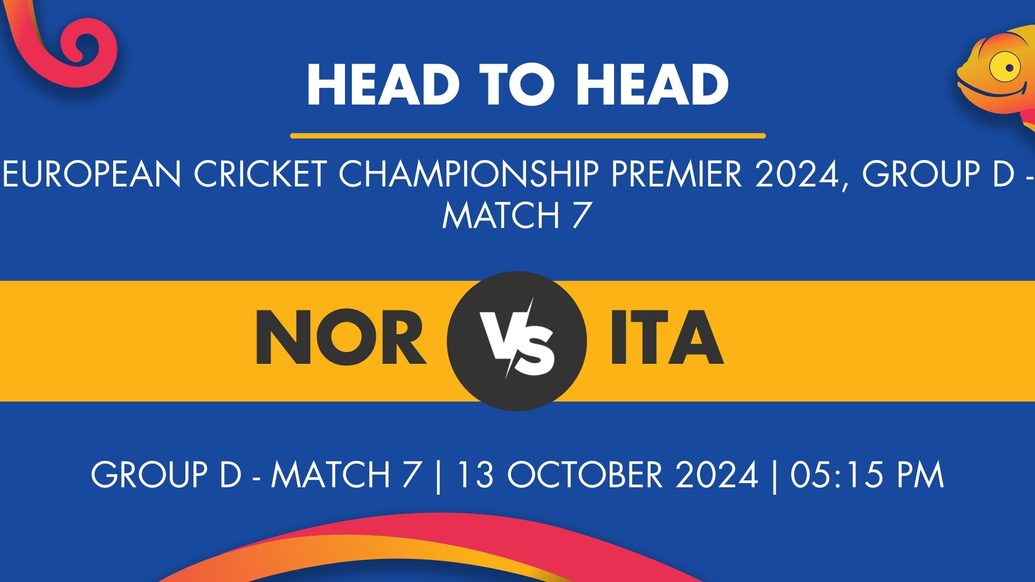 NOR vs ITA Player Stats for Group D - Match 7, NOR vs ITA Prediction Who Will Win Today's European Cricket Championship Premier Match Between Norway and Italy