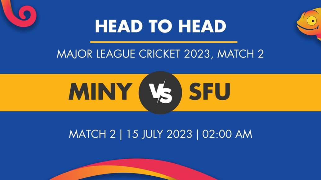 MINY vs SFU Player Stats for Match 2, MINY vs SFU Prediction Who Will Win Today's Major League Cricket Match Between MI New York and San Francisco Unicorns