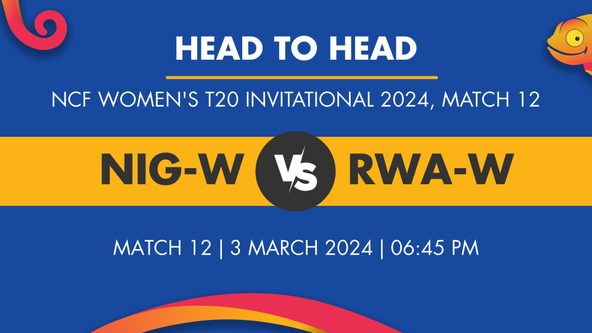 NIG-W vs RWA-W Player Stats for Match 12, NIG-W vs RWA-W Prediction Who Will Win Today's NCF Women's T20 Invitational Match Between Nigeria Women and Rwanda Women