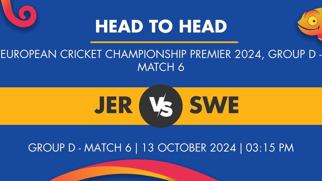 JER vs SWE Player Stats for Group D - Match 6, JER vs SWE Prediction Who Will Win Today's European Cricket Championship Premier Match Between Jersey and Sweden