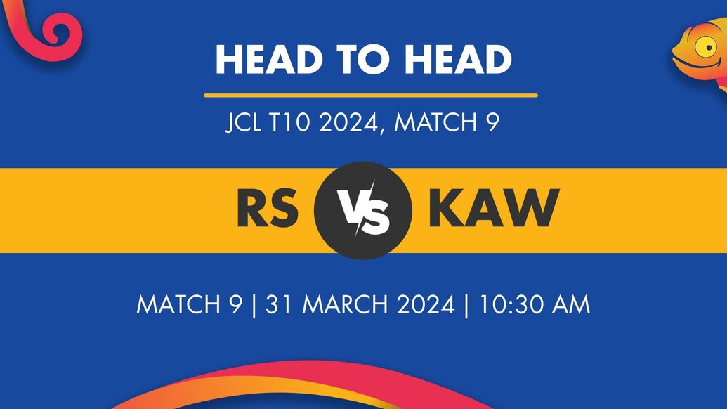 RS vs KAW Player Stats for Match 9, RS vs KAW Prediction Who Will Win Today's JCL T10 Match Between Rising Stars and Kawasaki Knight Riders CC
