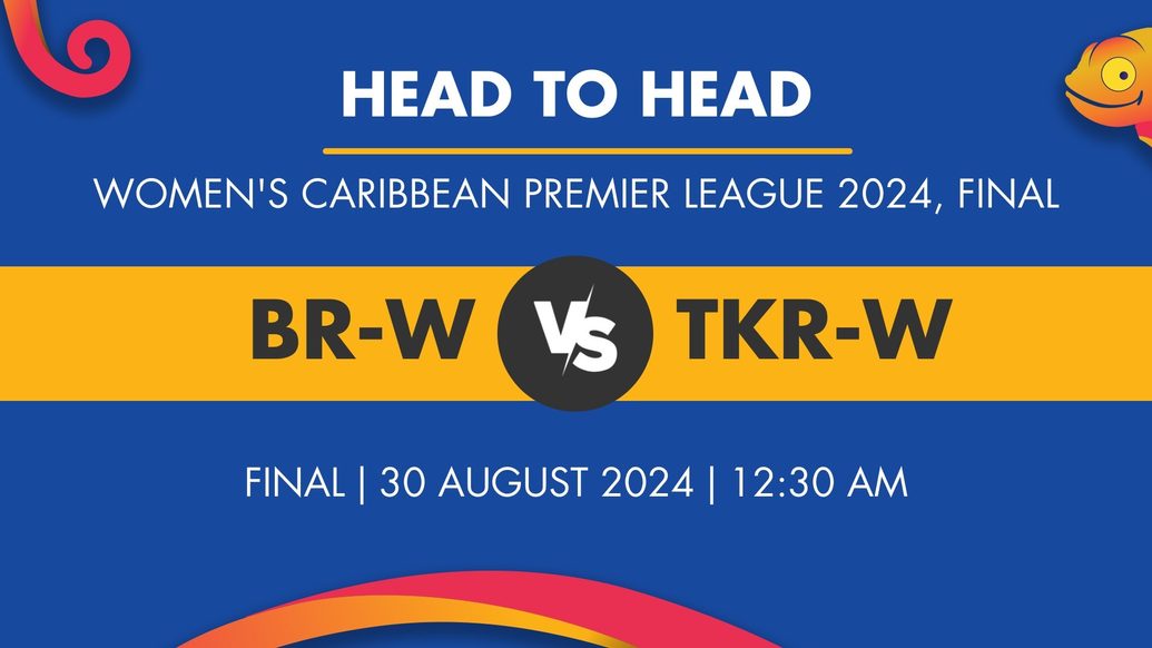 BR-W vs TKR-W Player Stats for Final, BR-W vs TKR-W Prediction Who Will Win Today's WCPL Match Between Barbados Royals Women and Trinbago Knight Riders Women
