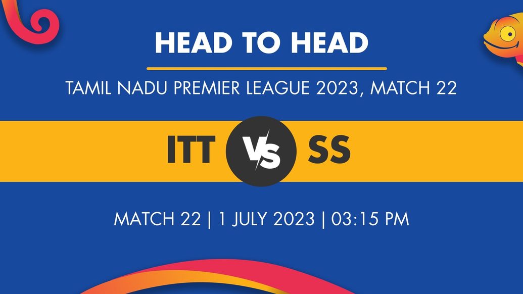 ITT vs SS Player Stats for Match 22, ITT vs SS Prediction Who Will Win Today's TNPL Match Between IDream Tiruppur Tamizhans and Salem Spartans